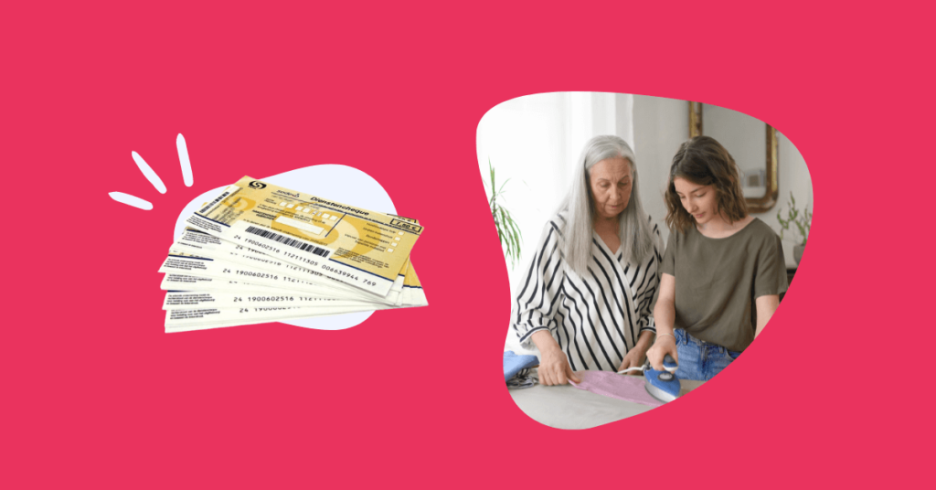 Household help with service vouchers in sole proprietors accounting