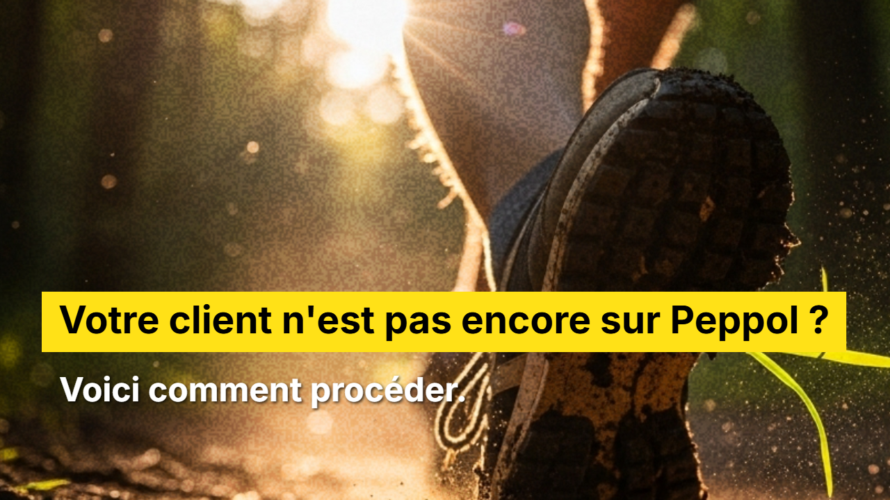 Votre client n'est pas encore sur Peppol ?