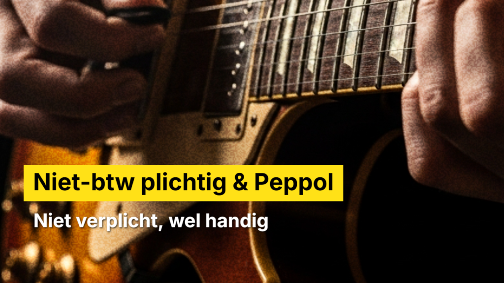 Niet btw-plichtig en peppol