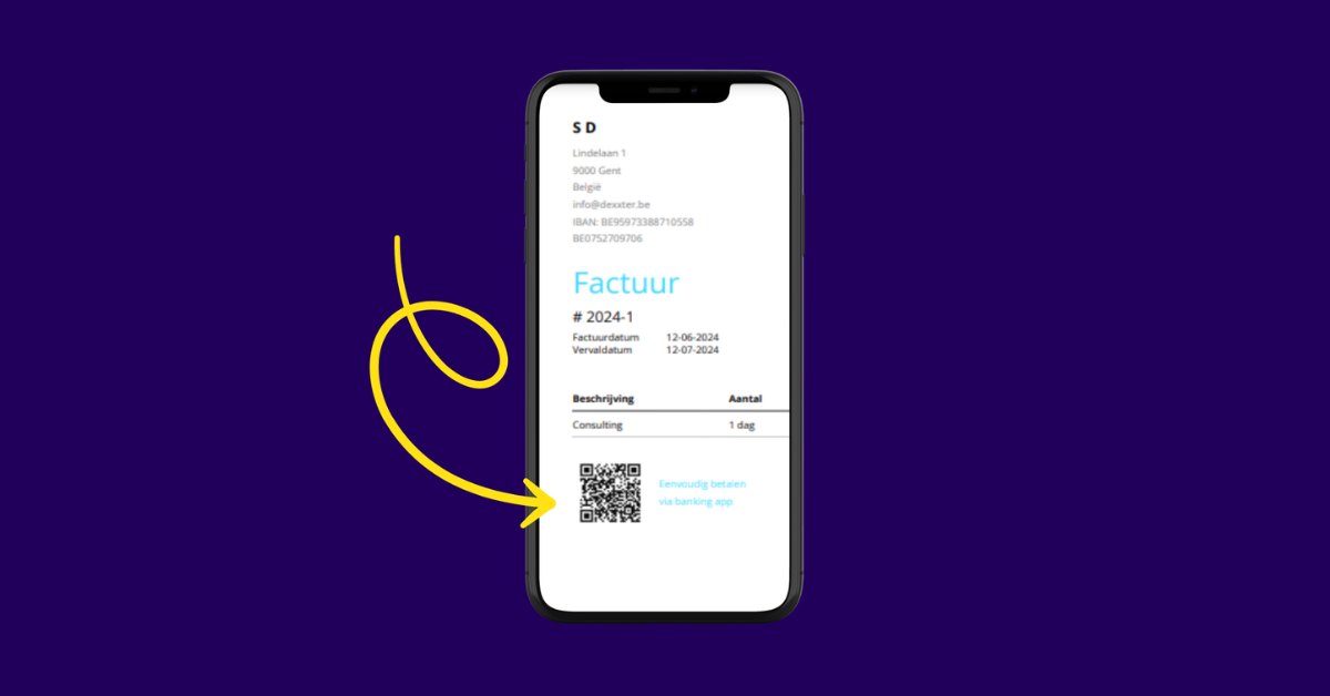 Je verkoopfactuur 3x sneller betaald met een QR-code