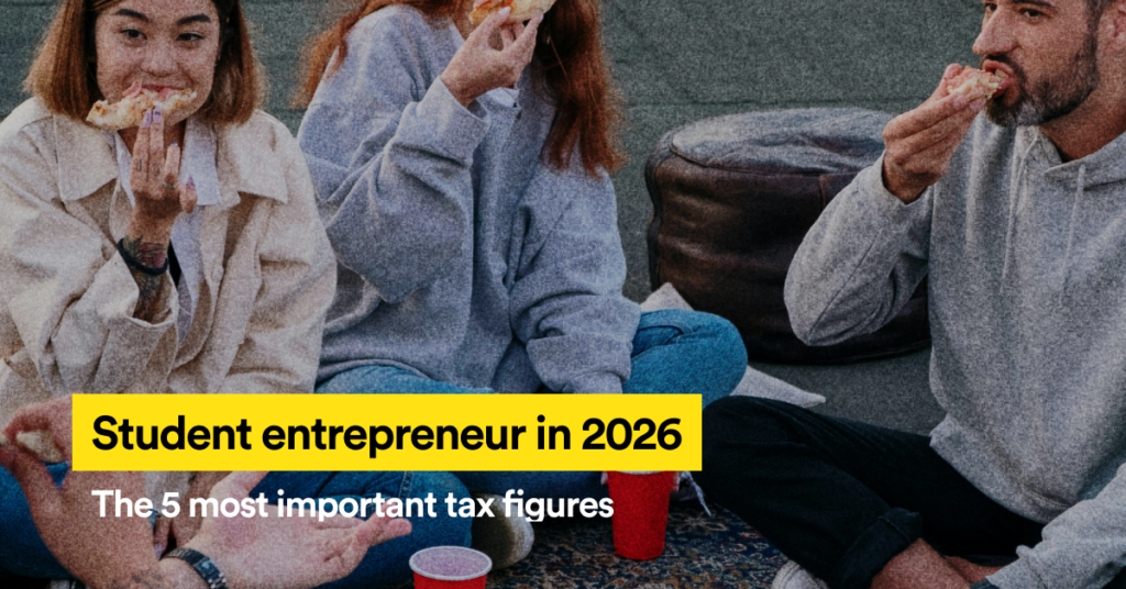 Featured image: student entrepreneur in 2026, the 5 most important tax figures