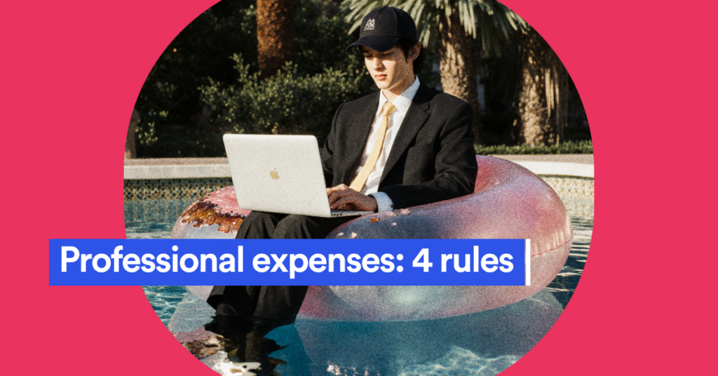 Professional expenses for your sole proprietorship: 4 rules