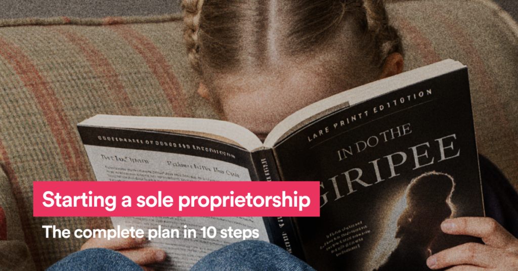 Featured image: starting a sole proprietorship in 10 steps